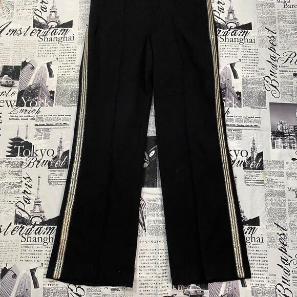 The Collection Women's Black gold sequin vintage 60s jumpsuit short sleeves - Picture 4 of 7